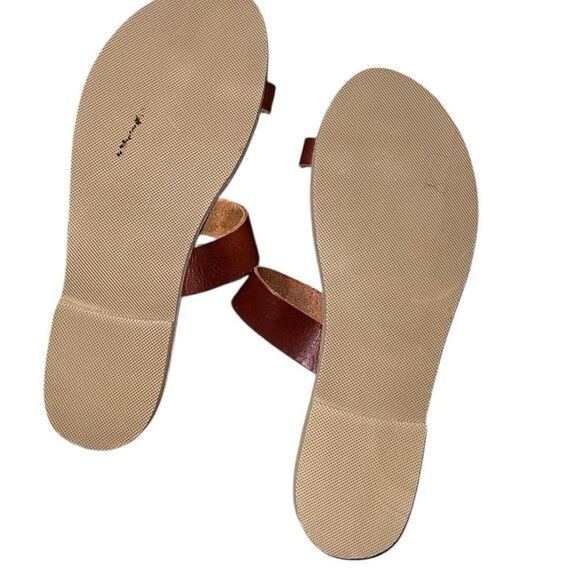 Nikola Brown Leather Sandals Size 42 - Picture 5 of 6